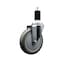 Service Caster 5'' Gray Poly Wheel Swivel 1-3/8'' Expanding Stem Caster SCC-EX20S514-PPUB-138 - alternate 1